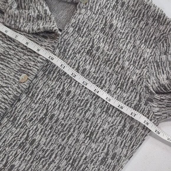 Parsley & Sage Top Womens Medium Gray Button Front Tunic - Picture 9 of 10